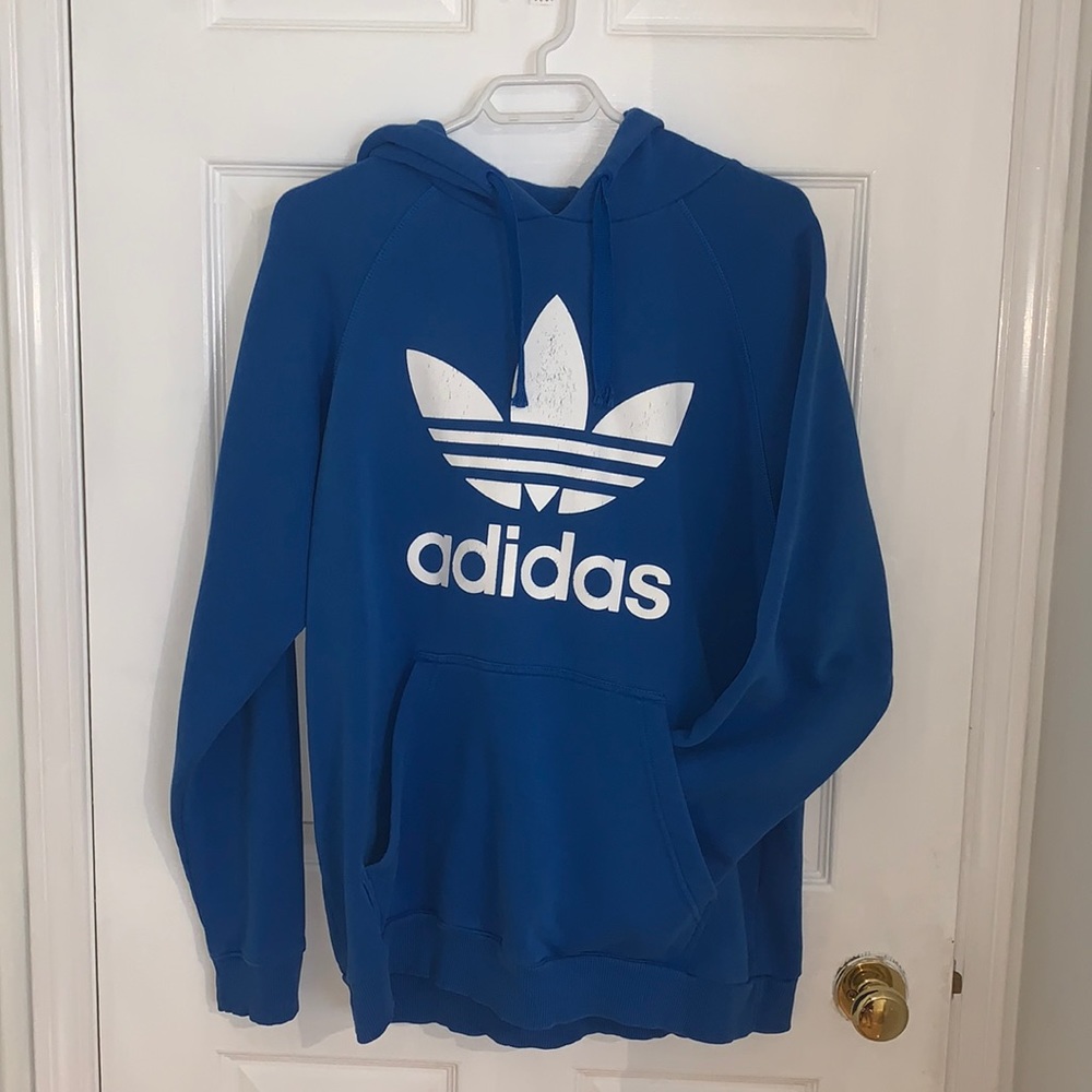 Royal Blue Adidas hoodie size Large